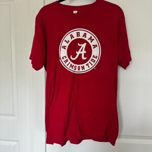 Alabama (L) Crimson Tide Sporty Lightweight Graphic T-Shirt Logo Merch Sports